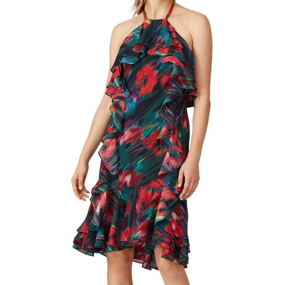 Jason Wu Collective Blurred Floral Halter Dress